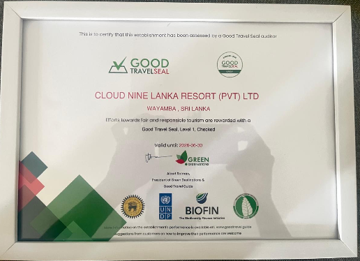 Cloud Nine Lanka Resort Wilpattu - Sustainable Tourism Awards