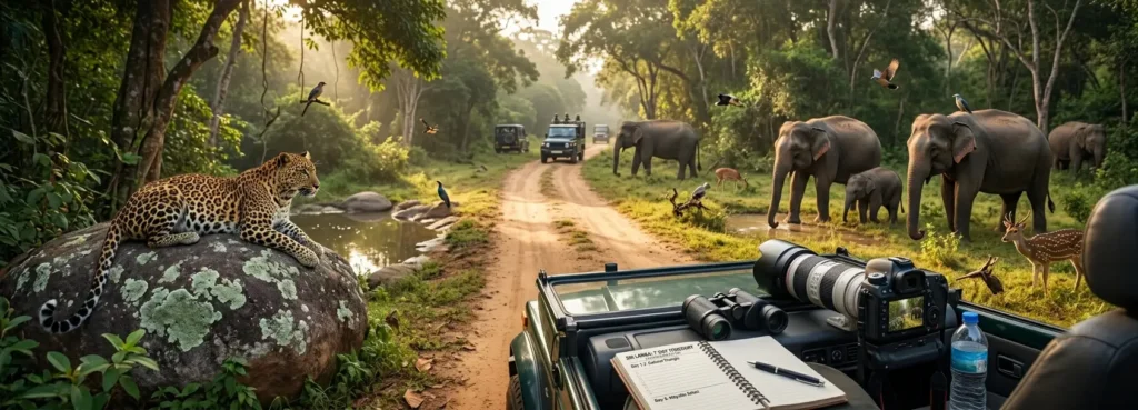 Wilpattu National Park safari jeep wildlife Sri Lanka